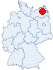 Lage der Jugendherberge Dahmen, Dahmen