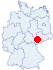Lage des Ev. Rüstzeitheimes und Erholungsheimes Sonnenschein, Saalburg-Ebersdorf
