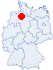 Lage der Jugendherberge Bremen, Bremen