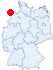Lage der Jugendherberge Borkum Am Wattenmeer, Borkum