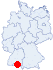 Lage des Seminarhauses Remetschwiel, Weilheim