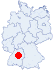 Lage der Skihütte Bühlertal, Bühlertal