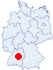 Lage der Darmstädter Skihütte und Wanderhütte, Seebach