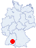 Lage des Naturfreundehauses Naturkolleg Hirzwald, Sankt Georgen