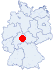 Lage des Tagungshauses und Freizeitheims Riethenberghaus, Laubach