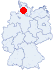 Lage des Jugendzeltplatz Wingst, Wingst