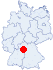 Lage des Naturfreundehauses Frankenbacher Haus, Haßmersheim-Neckarmühlbach