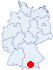 Lage des Feriendorf Reichenbach, Nesselwang