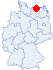 Lage des Ostsee-Gästehauses, Blowatz