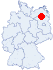 Lage des Gästehauses Landhaus Bork, Bork