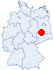 Lage des Ökologischen Landwirtschaftsschulheims, Großpösna