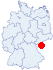 Lage des Jugendgästehauses Altglashütte, Bärnau