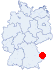 Lage des Jugendzeltplatz Mamming, Mamming