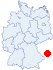 Lage des Jugendwaldheimes Nationalpark Bayerischer Wald, Hohenau