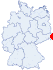 Lage der Jugendherberge Jonsdorf Dreiländereck, Kurort Jonsdorf