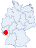Lage des Jugendzeltplatz Orscholz, Mettlach